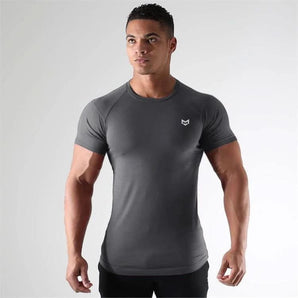 Gym Short Sleeve T Quick Dry Gym Clothes For Running - PUSCAS POWER GYM EQUIPMENT