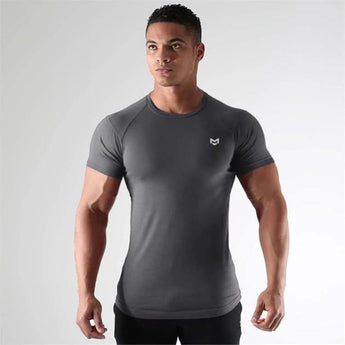 Gym Short Sleeve T Quick Dry Gym Clothes For Running - PUSCAS POWER GYM EQUIPMENT