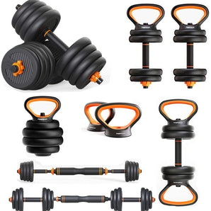 Adjustable 6-in-1 Fitness Dumbbell Set - All-in-One Strength Training Solution - PUSCAS POWER GYM EQUIPMENT