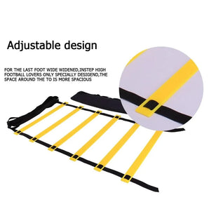 Outdoor Indoor Adjustable Agility Training Ladder for Fitness - PUSCAS POWER GYM EQUIPMENT