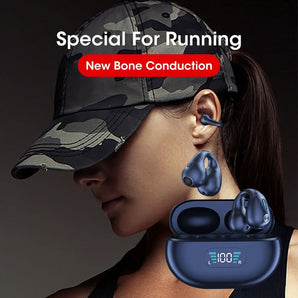 Bone Conduction Bluetooth V5.3 Ear Clip Headset